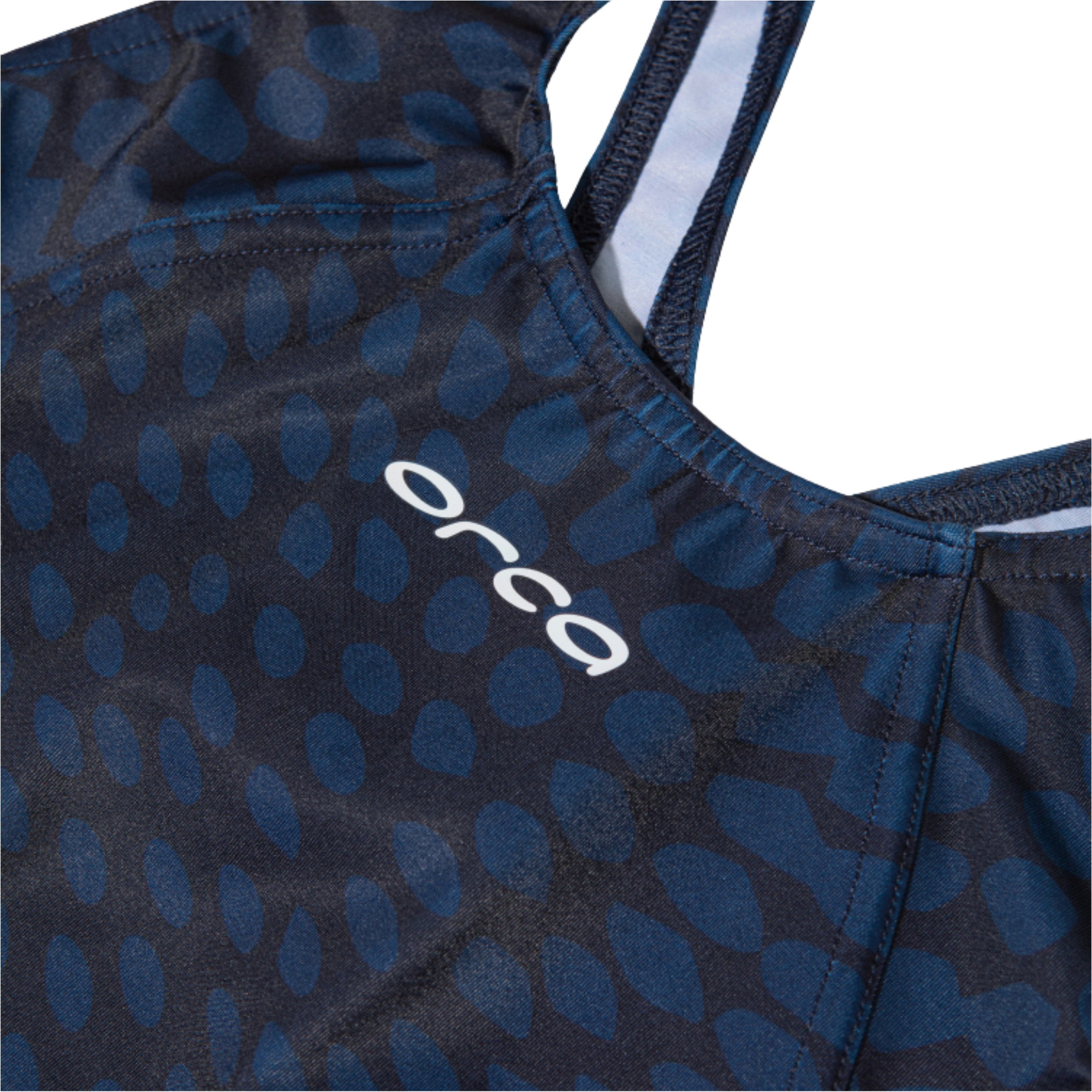 2025 Orca Womens Core One Piece Swimsuit MS51 - Deep Blue Print